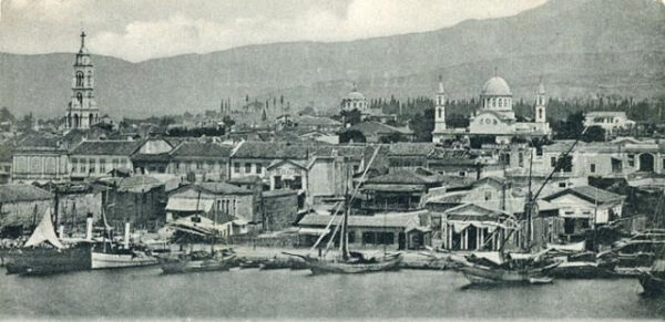 A view of Smyrna (Izmir, Turkey) – Saint Fotini on the left – C. 1900